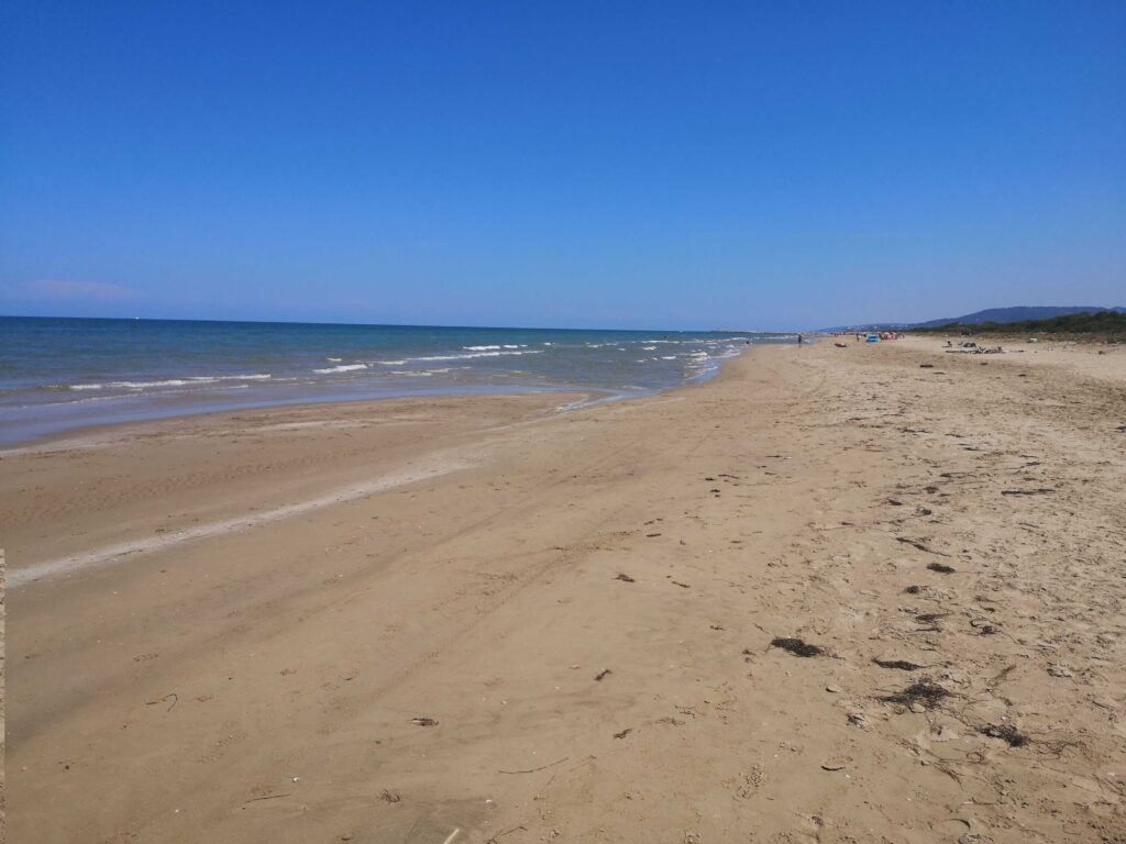 Scorcio della spiaggia all'Isola di Varano